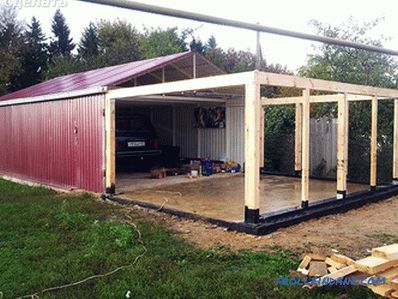 Garaj din lemn face-l singur - cum se face + scheme, foto