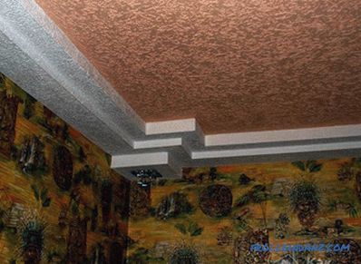 Decorarea tavanului cu tencuială decorativă - cum se aplică tencuiala decorativă