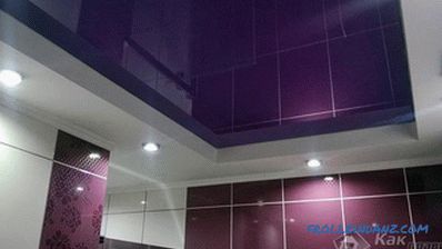 Proiectarea tavanelor întinse în baie