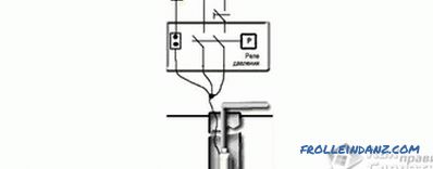 Diagrama conexiunii pompei submersibile - Conectarea acumulatorului la pompă