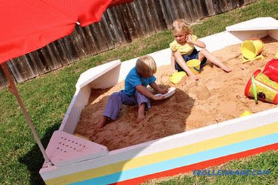 Nisip pentru copii cu mâinile lor - fotografii și instrucțiuni