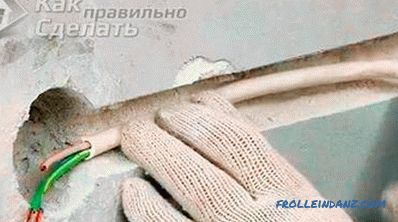 Înlocuirea cablurilor din apartament cu mâinile lor