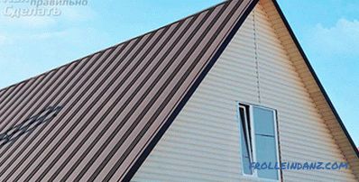 Cum să acoperiți acoperișul cu fier - montajul acoperișului metalic + fotografie