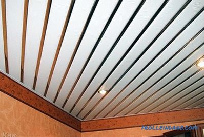 DIY tavan din aluminiu - instalarea tavanelor cu grătare