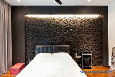 Caramida din interiorul dormitorului - 60 de exemple de decor