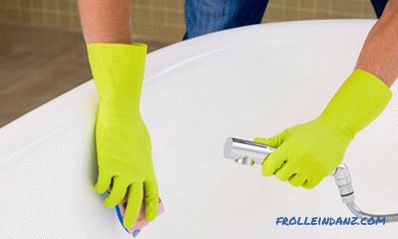 Cum să spălați o baie acrilică - sfaturi privind spălarea cu unelte și unelte speciale + Video