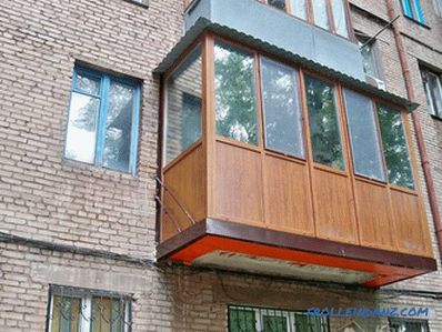 Reparați balconul cu propriile mâini - în casa panoului, în fotografia lui Hrușciov +