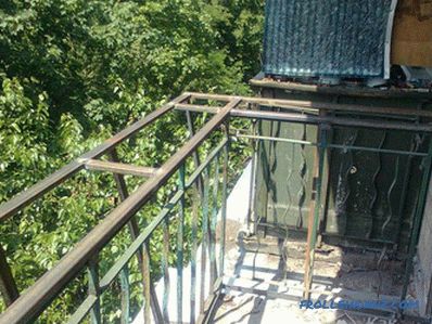 Pregătirea balconului pentru geamuri - lucrări preliminare la geamurile balconului
