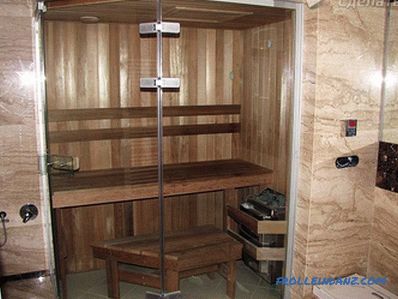 Sauna în apartament cu propriile mâini