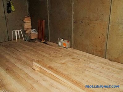 Cum se face o podea din lemn în garaj cu propriile mâini