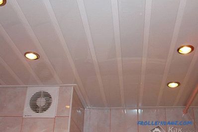 Cum se face un tavan suspendat în baie
