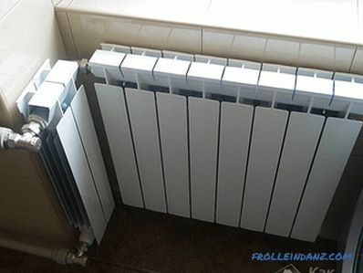 Cum se instalează un radiator bimetalic - instalarea radiatoarelor bimetalice + fotografie