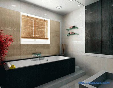 Interiorul mic de baie - design baie
