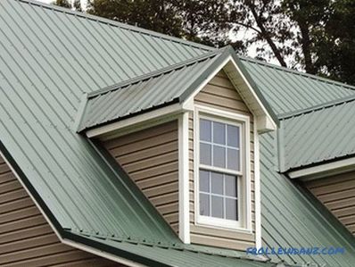 Cum să acoperiți acoperișul cu un profil metalic