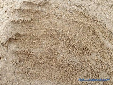 Ce nisip este necesar pentru fundație