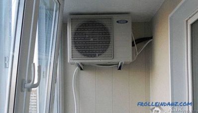În cazul în care instalați aer condiționat - alegeți locația de instalare a aparatului de aer condiționat + fotografie