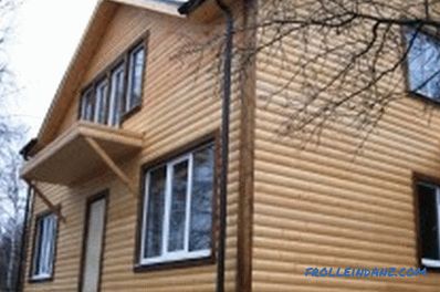 Decorarea casei cu panouri din lemn exterioare și blocuri case